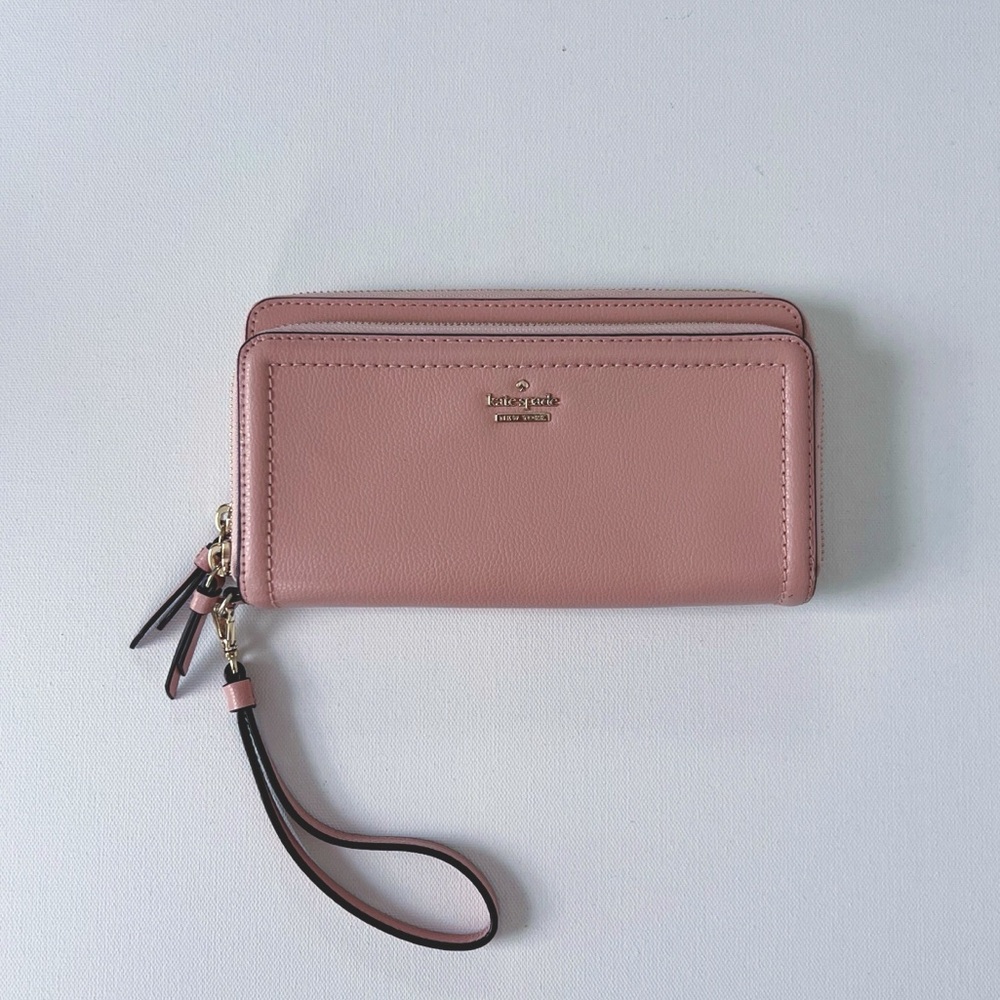 Kate Spade pink large bifold wallet